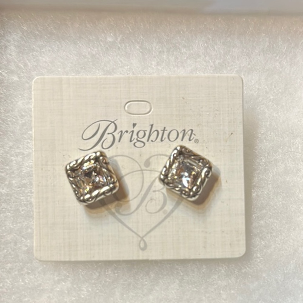 Brighton Textured Silver Earrings